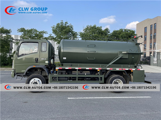 HOWO 4X4 Off Road Sewer Vacuum Truck 8m3