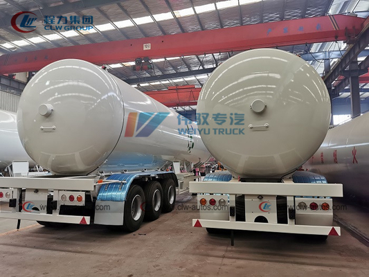 1.16Mpa Carbon Steel Q345R Double Ellipse LPG Semi Trailer For Transport