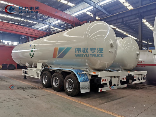 1.16Mpa Carbon Steel Q345R Double Ellipse LPG Semi Trailer For Transport