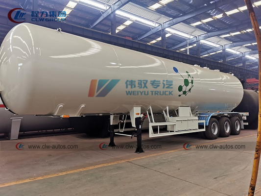 1.16Mpa Carbon Steel Q345R Double Ellipse LPG Semi Trailer For Transport