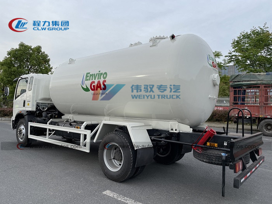 4700mm Q345R Carbon Steel 15m3 Propane Tank Truck LPG Bobtails