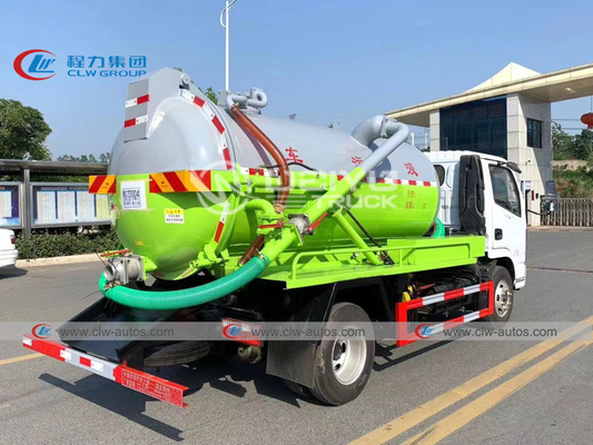 5,000 Liters Pumper Automatic Cleaning Sewage Suction Truck