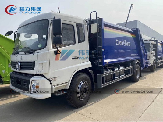 Carbon Steel Q235 Side 4mm Bottom 5mm 12m3 Garbage Bin Compacted Truck In Ghana Market