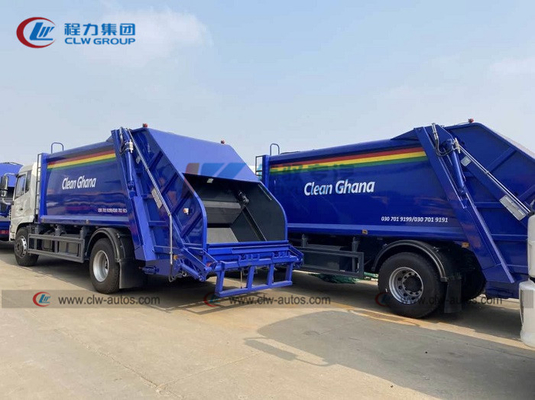 Carbon Steel Q235 Side 4mm Bottom 5mm 12m3 Garbage Bin Compacted Truck In Ghana Market