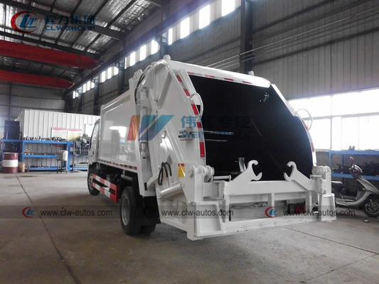 Mini 5m3 Isuzu White 130HP Rear Loader Compactor Garbage Truck