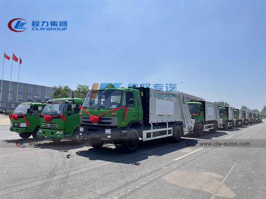 Euro3 7cbm/7m3 Rubbish Removal Truck 6 Wheel Compressed Garbage Truck