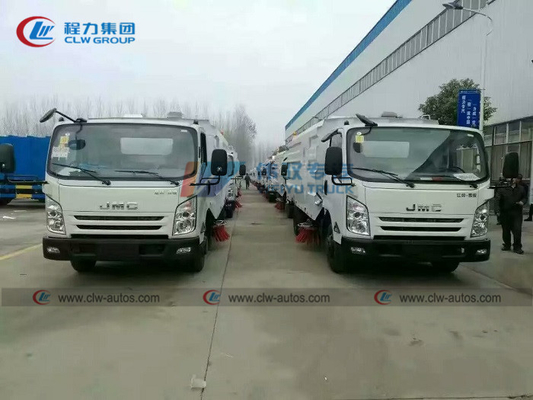 4 X 2 142HP 8CBM JMC Truck Mounted Street Sweeper City Road Cleaning Machine