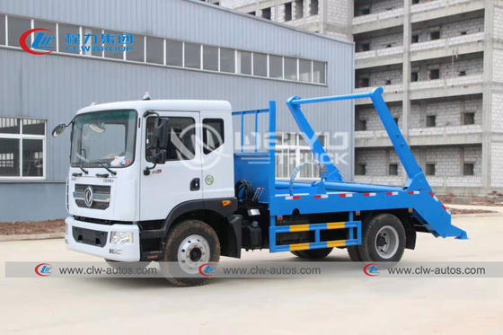 Dongfeng Swept Body Refuse Collector Swing Arm Garbage Truck 4x2 10cbm