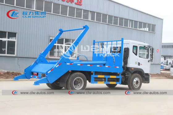 Dongfeng Swept Body Refuse Collector Swing Arm Garbage Truck 4x2 10cbm