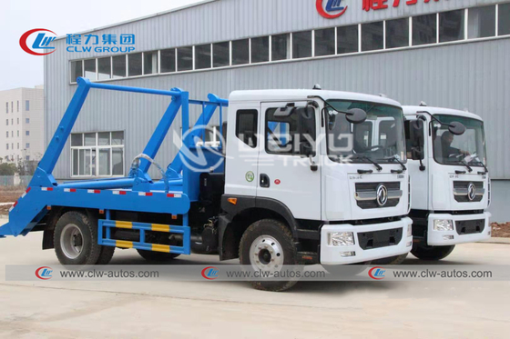 Dongfeng Swept Body Refuse Collector Swing Arm Garbage Truck 4x2 10cbm