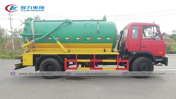 Q235 Carbon Steel Vacuum Sewage Suction Truck 10cbm 10000liters