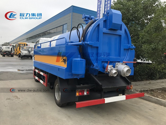 Mini ISUZU Sewer Dredging And Cleaning Truck With 2m3 Water Tank 3m3 Septic Tank