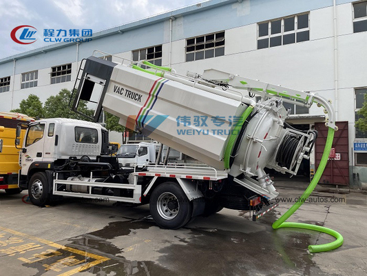 RHD 220HP 4X2 4m3 Water Tanker 8m3 Dust Tanker Sewer Cleaner Truck In Maldives