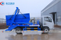 Dongfeng Self Loading Swing Arm Garbage Truck 4x2 4cbm With Hanging Chain