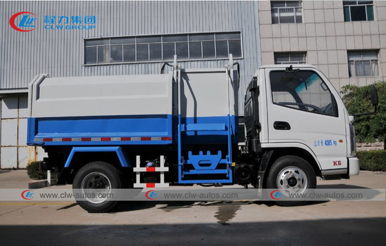 CHENGLI Brand 6 Wheeler Side Loader Garbage Removal Truck 4X2 103HP