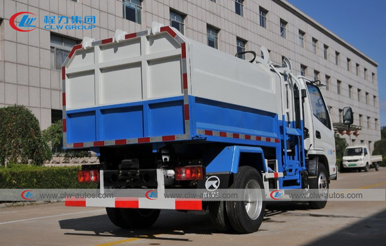 CHENGLI Brand 6 Wheeler Side Loader Garbage Removal Truck 4X2 103HP