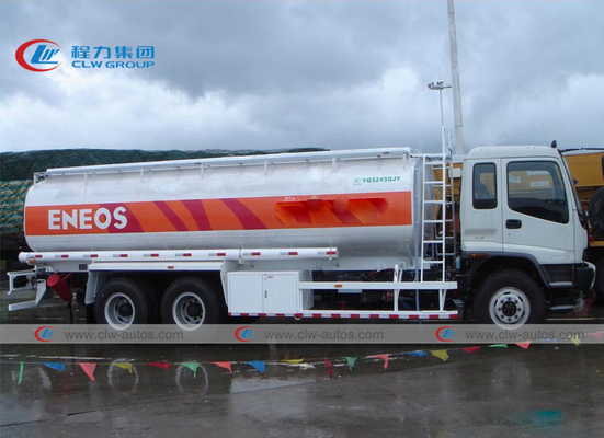 ISUZU 6x4 20000 Liters 20CBM Stainless Steel Gasoline Transport Truck oil trailer