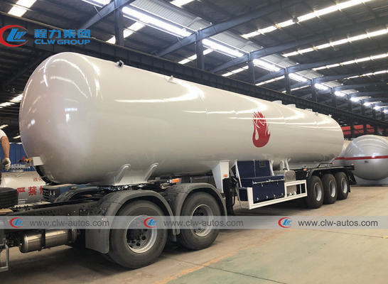 LPG Semi Trailer Liquid Propane Transportation Tanker Delivery Trailer 59.52m3 25mt