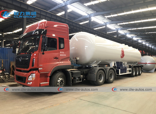 LPG Semi Trailer Liquid Propane Transportation Tanker Delivery Trailer 59.52m3 25mt