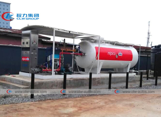 2.5 Tons 5000 Liters LPG Gas Storage Tanker With Cylinder Filling Scales