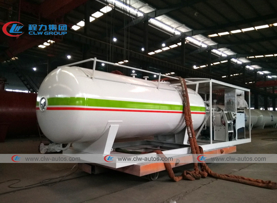 NNPC 5MT 10000L LPG Gas Storage Tanker With Cylinder Filling Dispenser