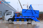 5cbm Dongfeng brand 6 wheels Swing Arm Garbage Truck for sanitation garbage collection truck