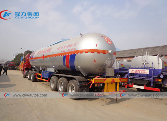 57.1M3 Lpg Transport​ Tanker Petroleum Acrylic LP Gas Tank Semi Trailers