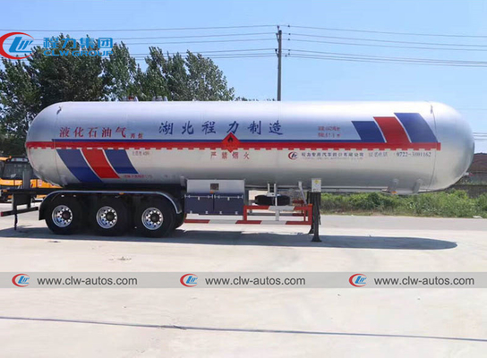 Q345R Q370R Q420R LPG Tanker Semi Truck Gas Tank Semi Trailer 61.9cbm 25T