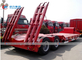 2 Axle Lowbed Lowboy Semi Trailer 40 Tons 45 Tons For Construction Machine